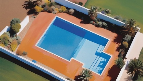 Drone pittura piscina - drone,