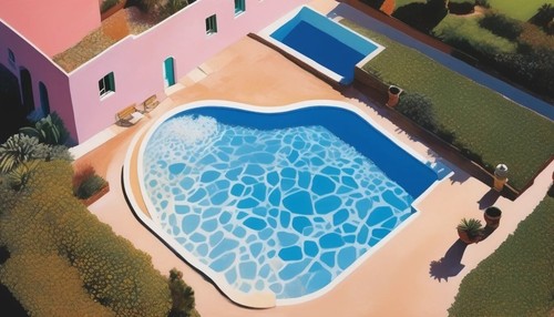 Drone pittura piscina - drone,